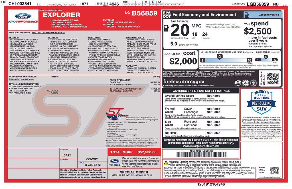 used 2020 Ford Explorer car, priced at $21,900