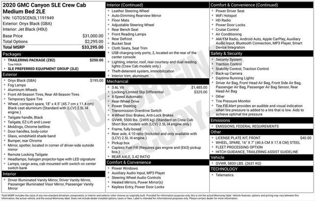 used 2020 GMC Canyon car, priced at $22,900