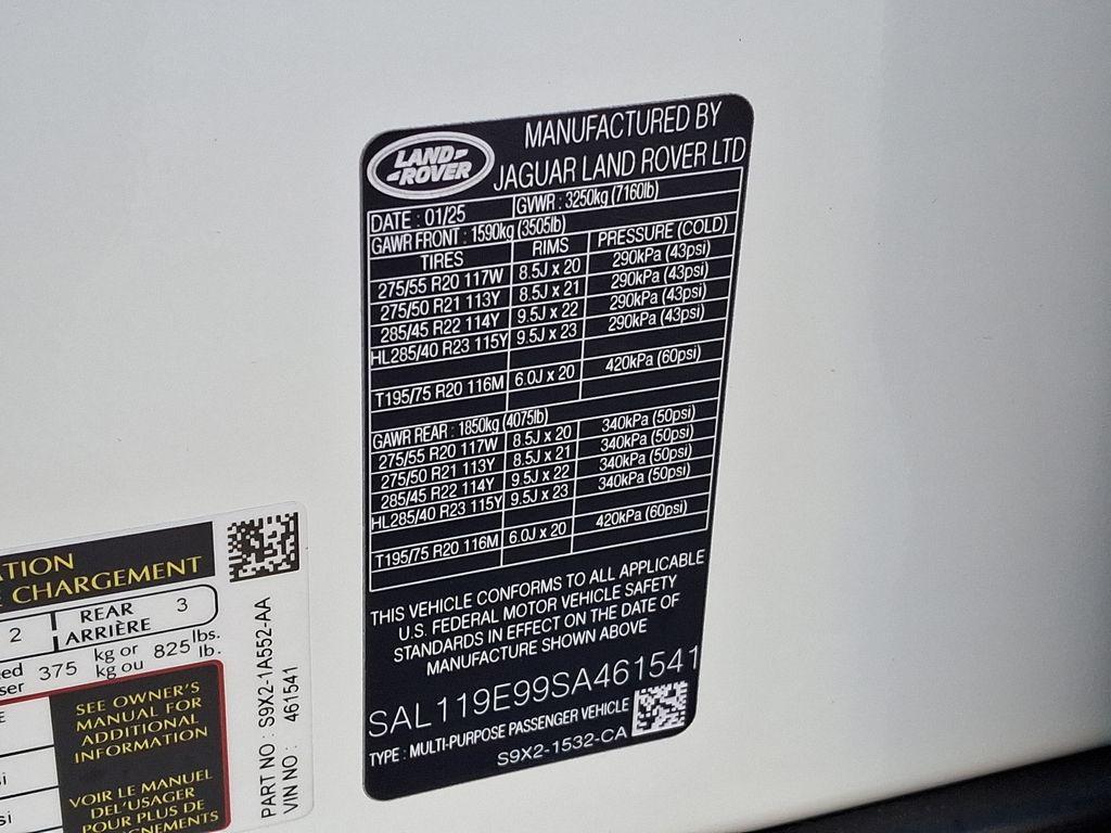 new 2025 Land Rover Range Rover Sport car, priced at $128,430