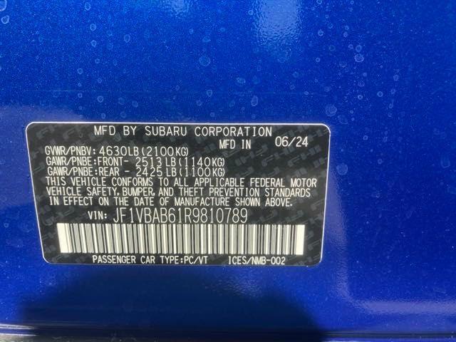 new 2024 Subaru WRX car, priced at $31,966