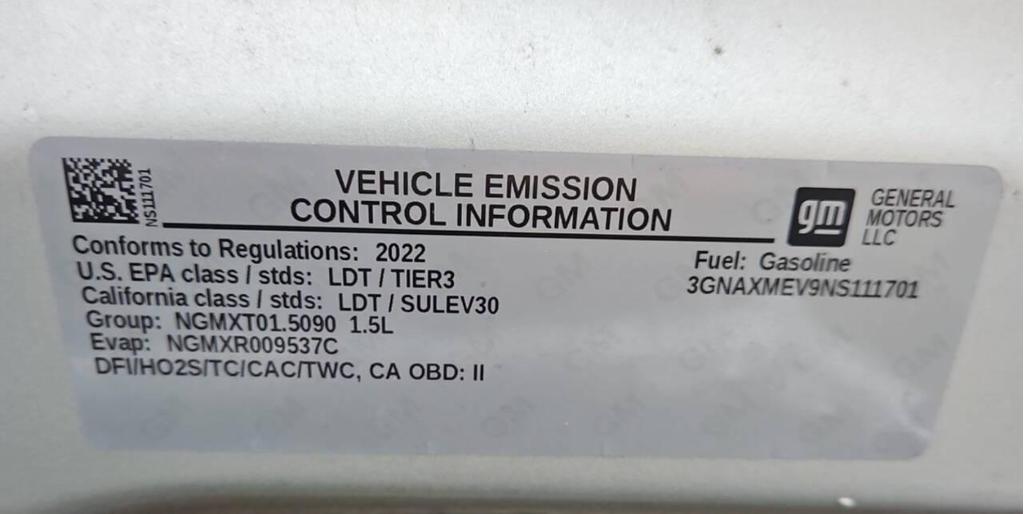 used 2022 Chevrolet Equinox car, priced at $24,219