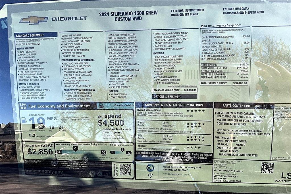 new 2024 Chevrolet Silverado 1500 car, priced at $64,753