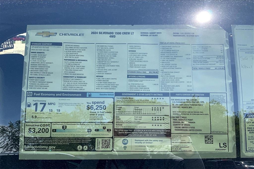 new 2024 Chevrolet Silverado 1500 car, priced at $62,028