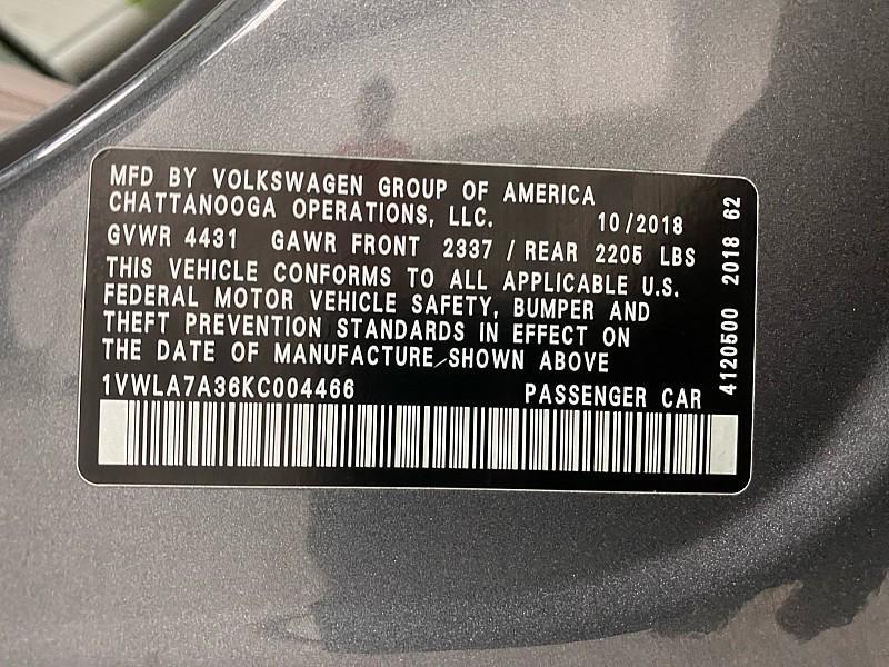 used 2019 Volkswagen Passat car, priced at $10,491