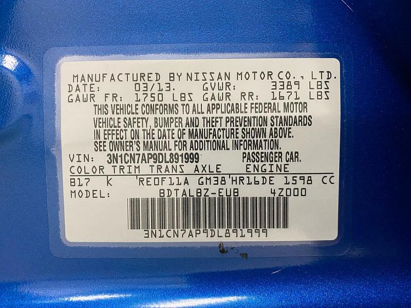 used 2013 Nissan Versa car, priced at $5,891