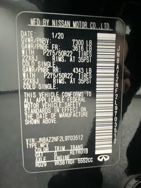 used 2020 INFINITI QX80 car, priced at $20,991