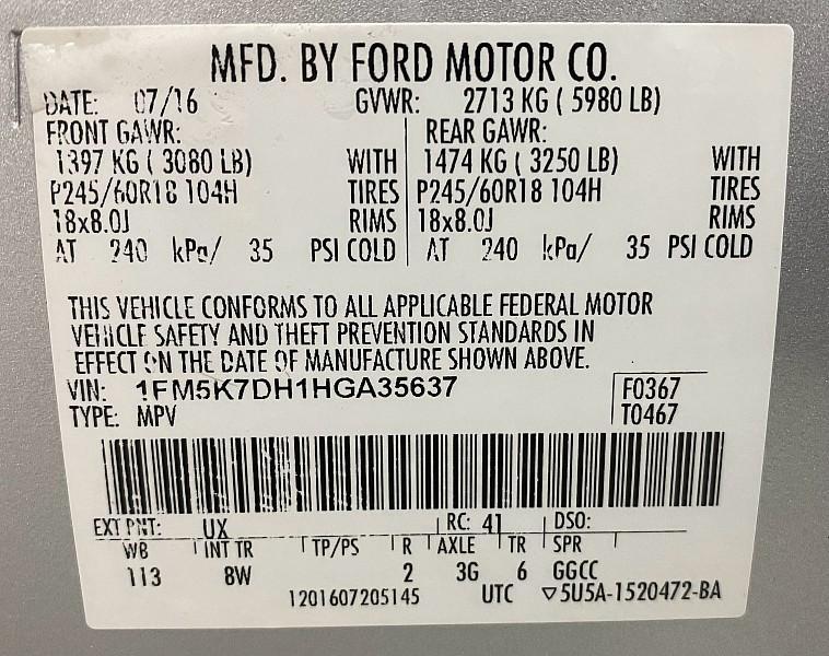 used 2017 Ford Explorer car, priced at $11,491