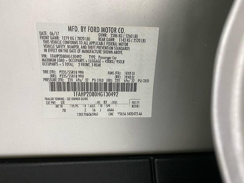 used 2017 Ford Taurus car, priced at $8,991