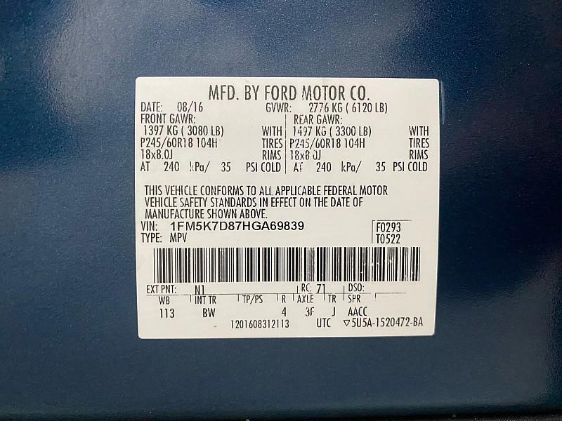 used 2017 Ford Explorer car, priced at $12,491