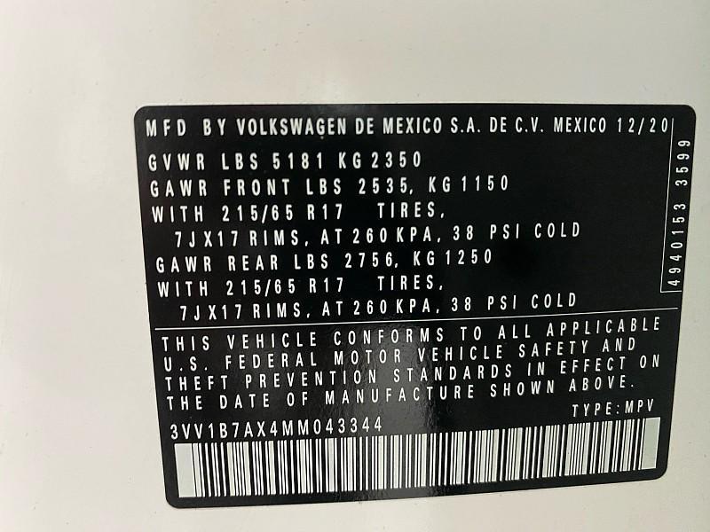 used 2021 Volkswagen Tiguan car, priced at $12,491