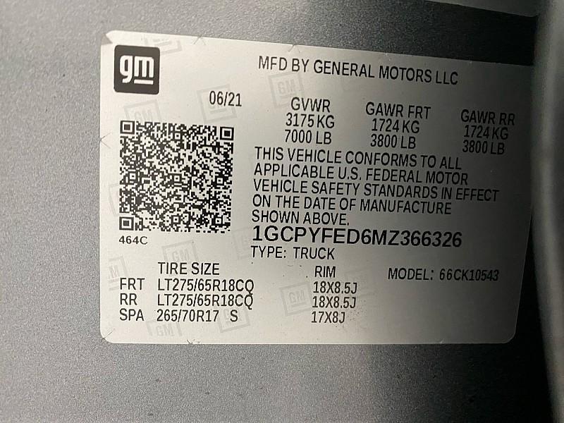 used 2021 Chevrolet Silverado 1500 car, priced at $36,491