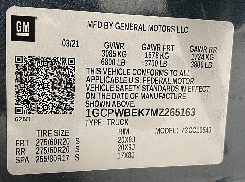 used 2021 Chevrolet Silverado 1500 car, priced at $20,991