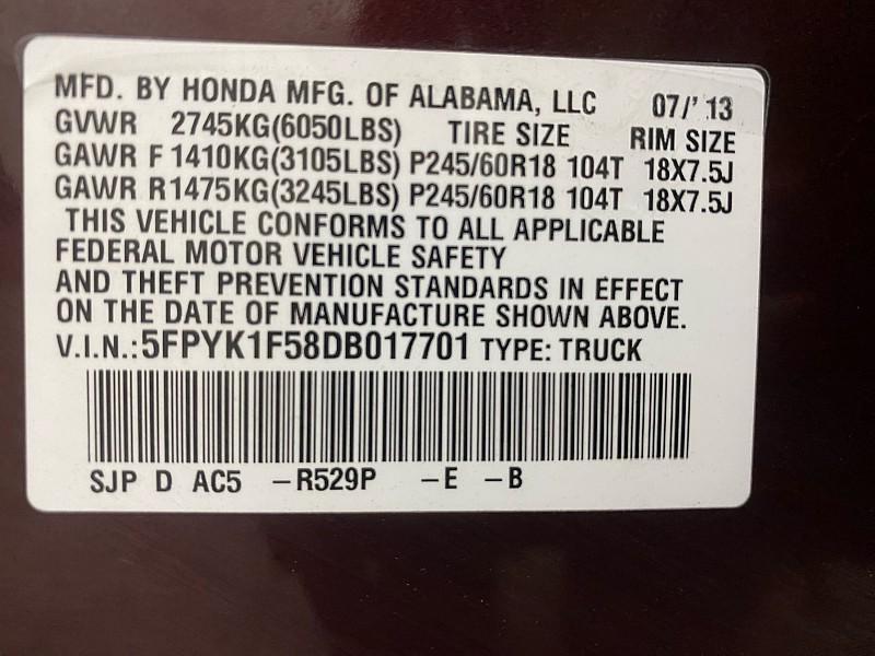 used 2013 Honda Ridgeline car, priced at $13,491