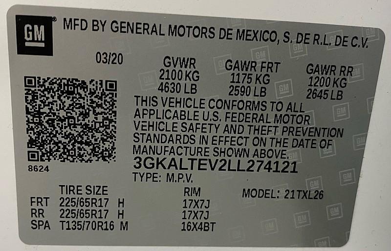 used 2020 GMC Terrain car, priced at $15,891