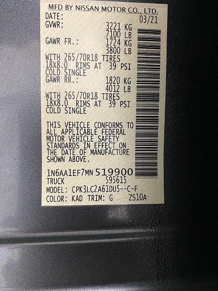 used 2021 Nissan Titan car, priced at $23,891