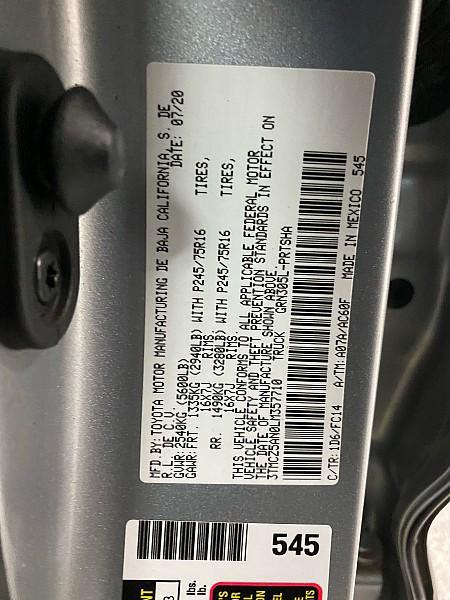 used 2020 Toyota Tacoma car, priced at $24,991