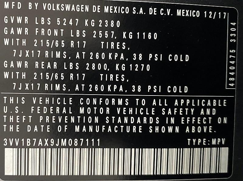 used 2018 Volkswagen Tiguan car, priced at $11,491