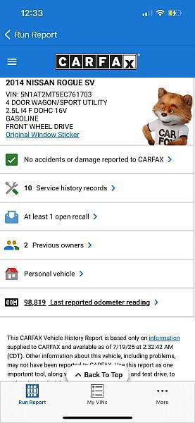 used 2014 Nissan Rogue car, priced at $8,981