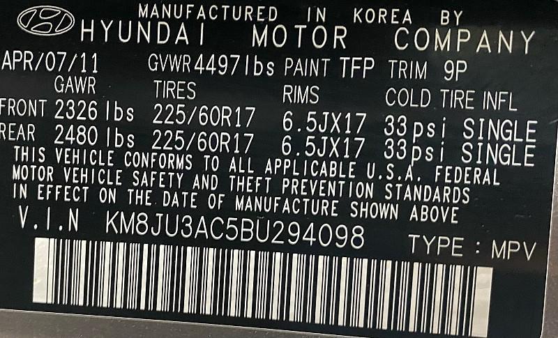 used 2011 Hyundai Tucson car, priced at $6,491