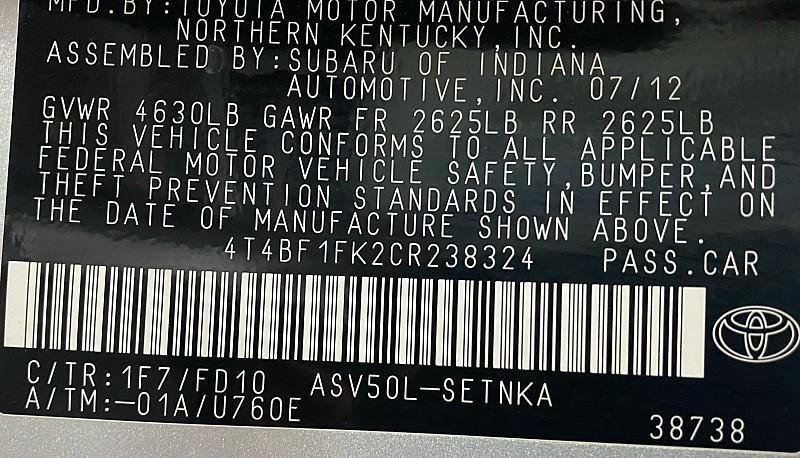 used 2012 Toyota Camry car, priced at $11,991