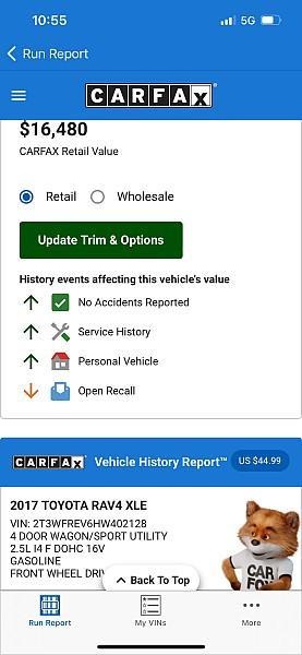 used 2017 Toyota RAV4 car, priced at $15,491