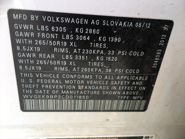 used 2012 Volkswagen Touareg car, priced at $13,888
