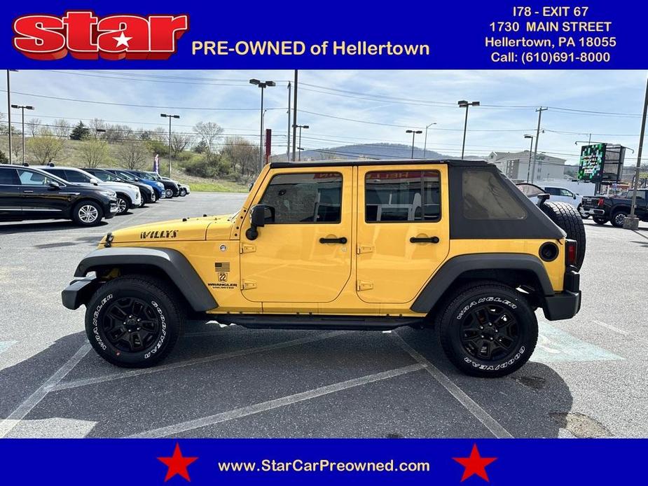 used 2015 Jeep Wrangler Unlimited car, priced at $18,176