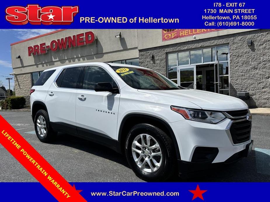 used 2021 Chevrolet Traverse car, priced at $28,697