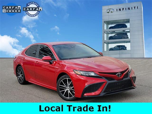 used 2021 Toyota Camry car, priced at $19,500