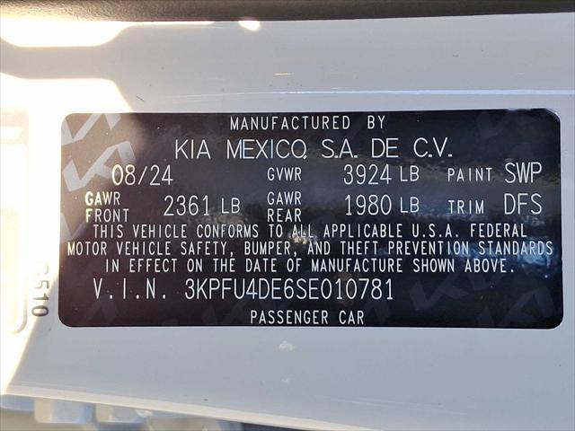 new 2025 Kia K4 car, priced at $24,566