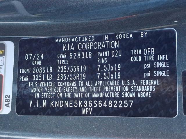 new 2025 Kia Carnival car, priced at $53,885