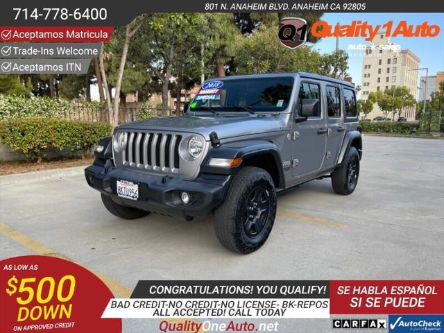 used 2018 Jeep Wrangler Unlimited car, priced at $23,588