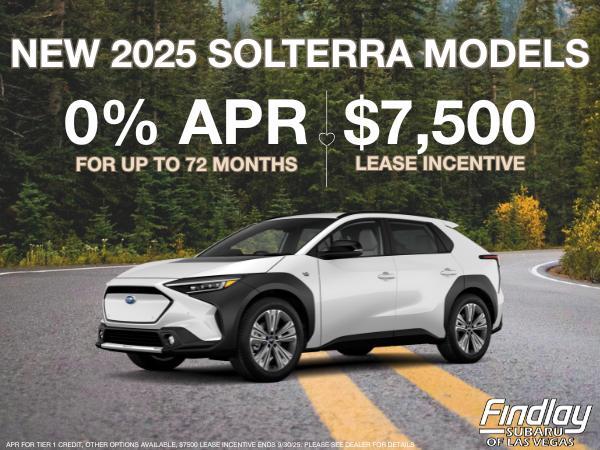 new 2025 Subaru Solterra car, priced at $36,590