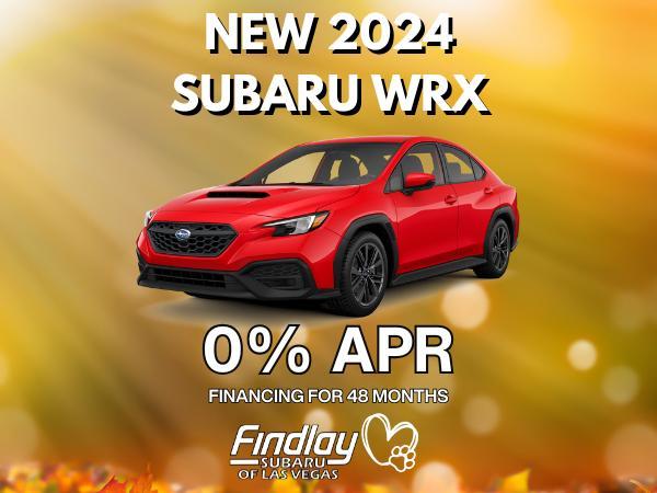 new 2024 Subaru WRX car, priced at $32,566