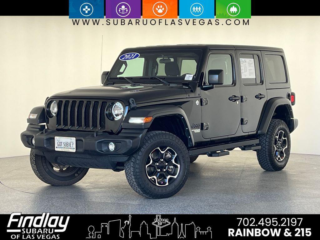 used 2021 Jeep Wrangler Unlimited car, priced at $22,547