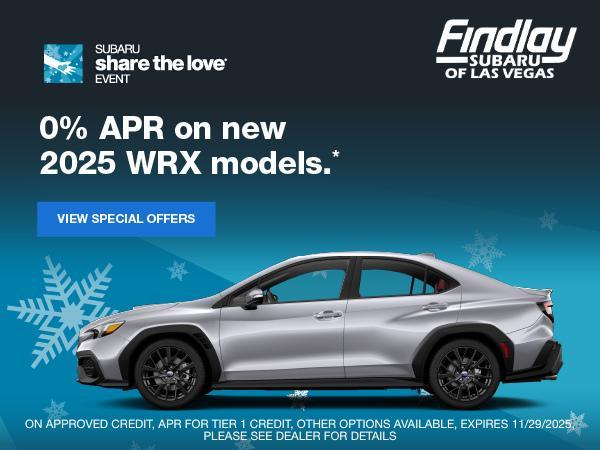 new 2025 Subaru WRX car, priced at $37,274