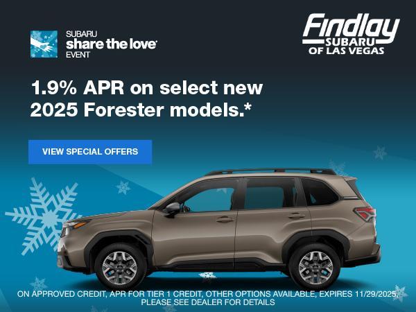 new 2025 Subaru Forester car, priced at $35,492