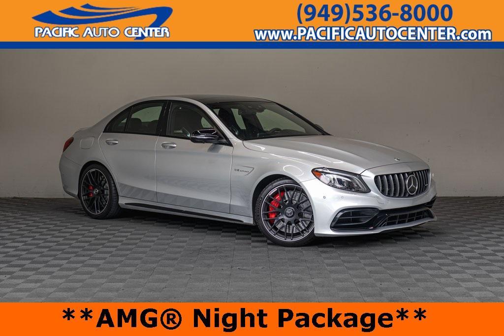 used 2020 Mercedes-Benz AMG C 63 car, priced at $59,995