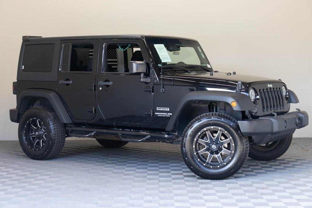 used 2017 Jeep Wrangler Unlimited car, priced at $16,995