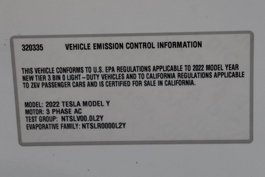 used 2022 Tesla Model Y car