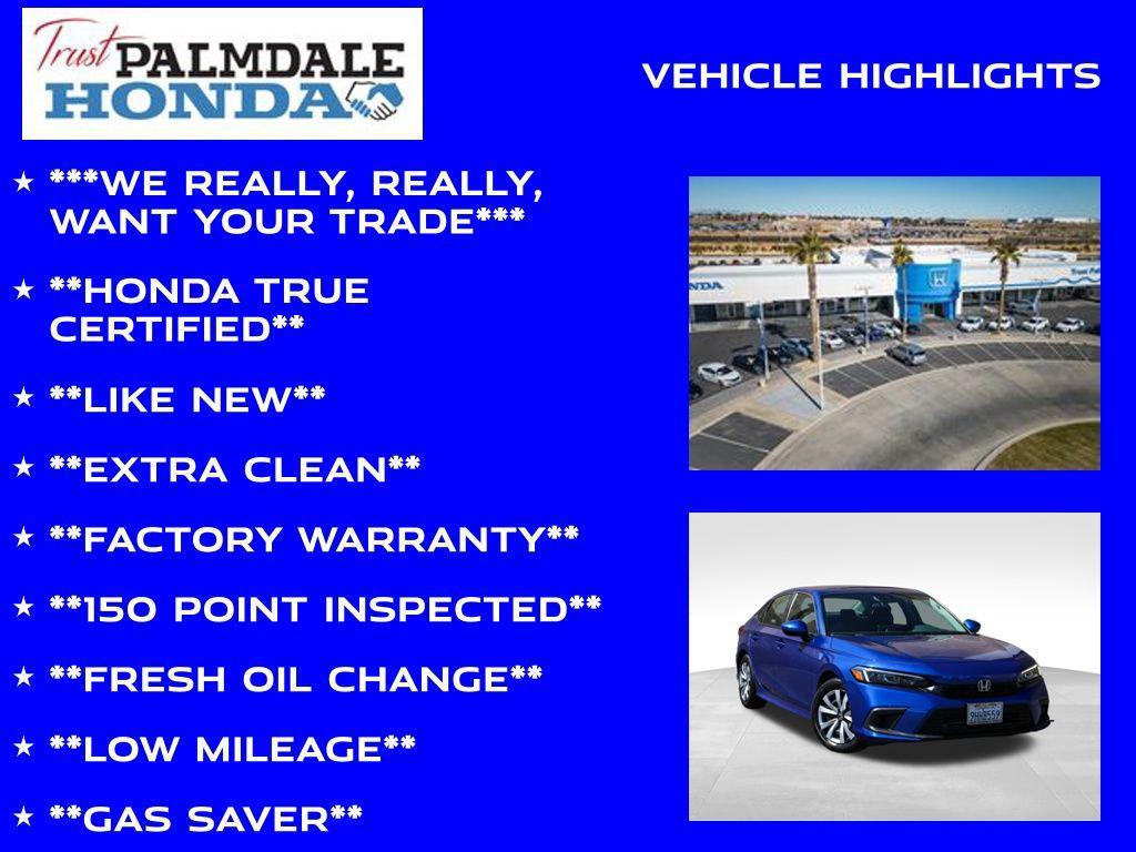 used 2023 Honda Civic car, priced at $24,689