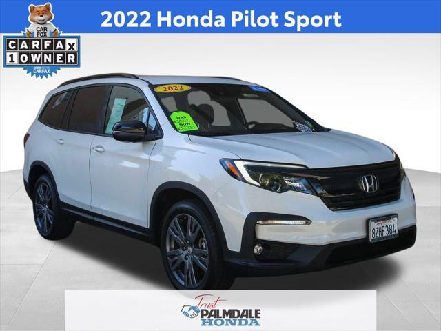 used 2022 Honda Pilot car, priced at $27,400