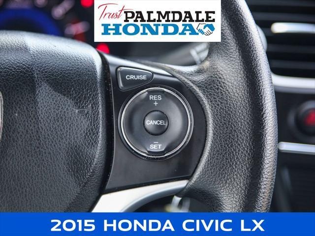 used 2015 Honda Civic car, priced at $9,995