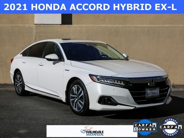 used 2021 Honda Accord Hybrid car, priced at $25,200