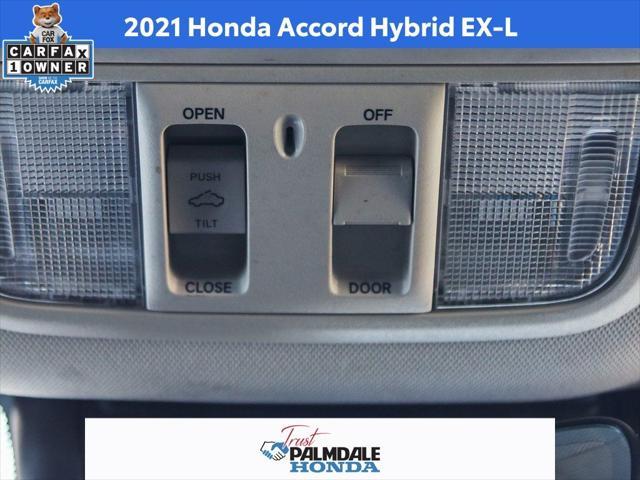 used 2021 Honda Accord Hybrid car, priced at $25,200