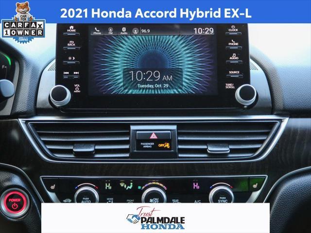 used 2021 Honda Accord Hybrid car, priced at $25,200