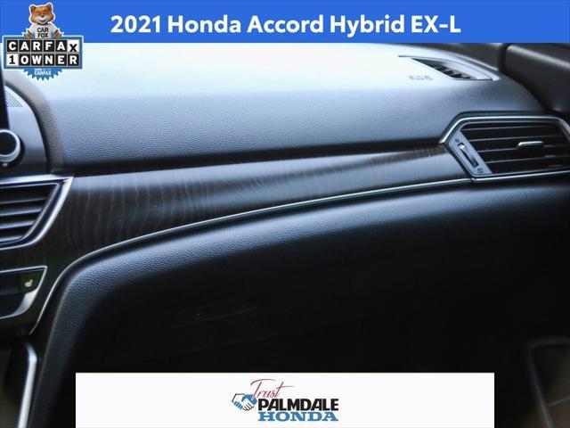 used 2021 Honda Accord Hybrid car, priced at $25,200