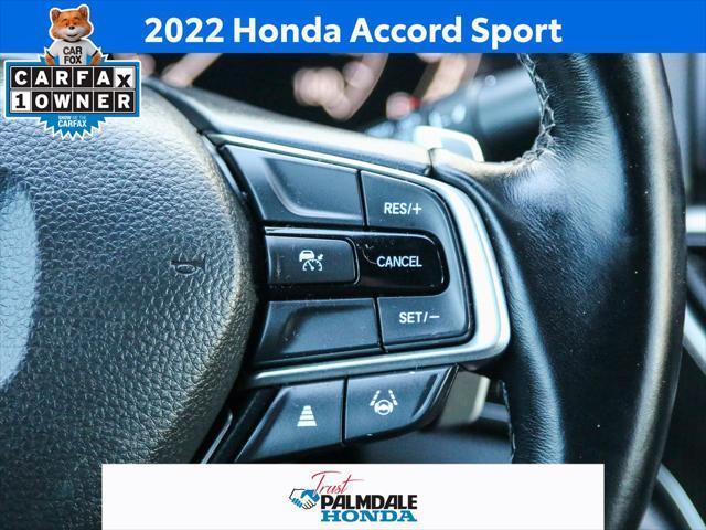 used 2022 Honda Accord car, priced at $26,206