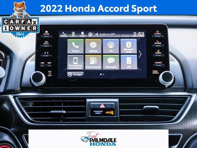 used 2022 Honda Accord car, priced at $26,206