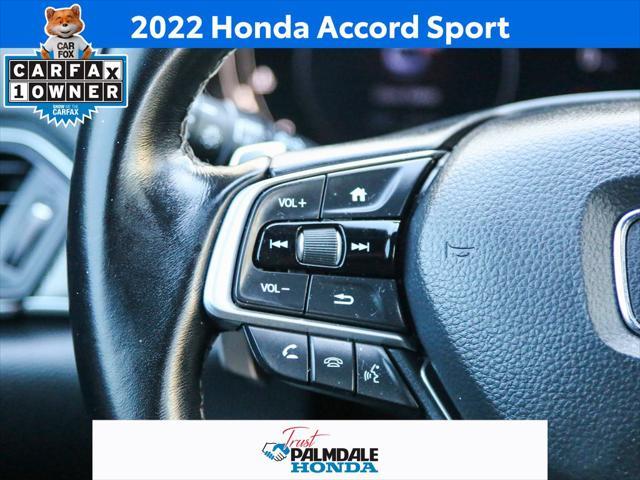 used 2022 Honda Accord car, priced at $26,206